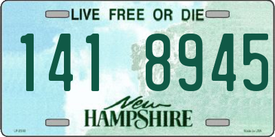 NH license plate 1418945
