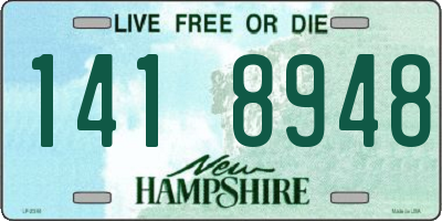 NH license plate 1418948