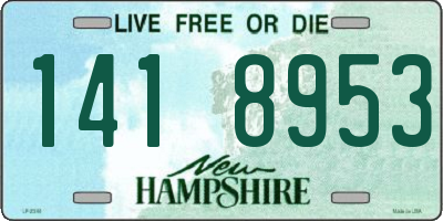 NH license plate 1418953