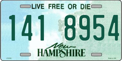 NH license plate 1418954