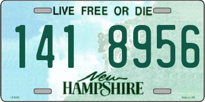 NH license plate 1418956