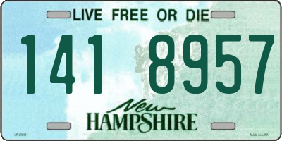 NH license plate 1418957