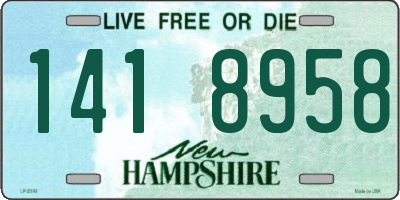 NH license plate 1418958