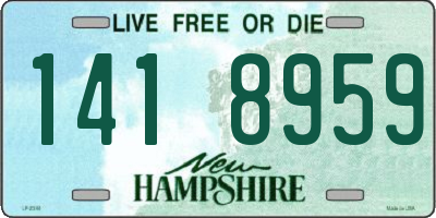 NH license plate 1418959