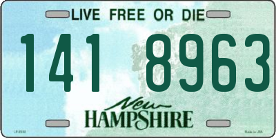 NH license plate 1418963