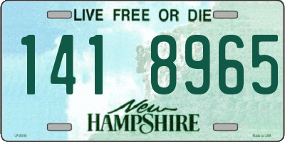 NH license plate 1418965