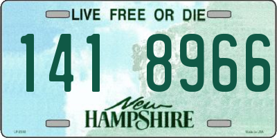 NH license plate 1418966