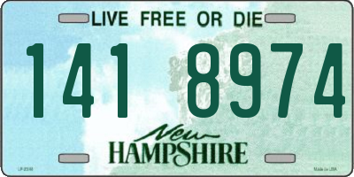 NH license plate 1418974