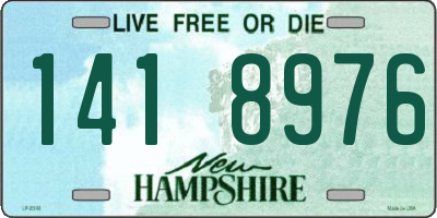 NH license plate 1418976