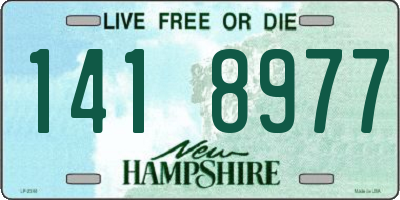 NH license plate 1418977