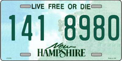 NH license plate 1418980