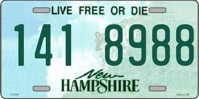 NH license plate 1418988