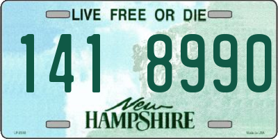 NH license plate 1418990