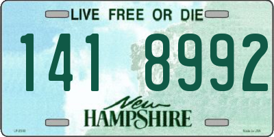 NH license plate 1418992