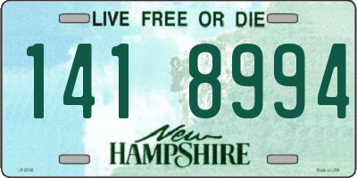 NH license plate 1418994