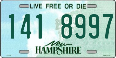 NH license plate 1418997