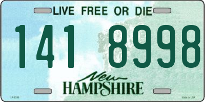 NH license plate 1418998