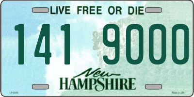 NH license plate 1419000