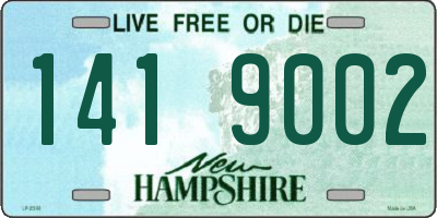 NH license plate 1419002