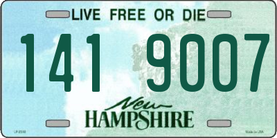 NH license plate 1419007