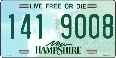 NH license plate 1419008