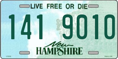 NH license plate 1419010