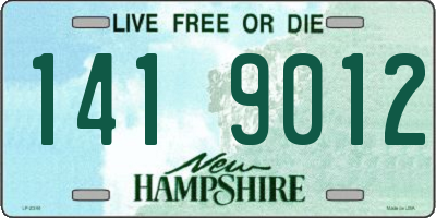 NH license plate 1419012