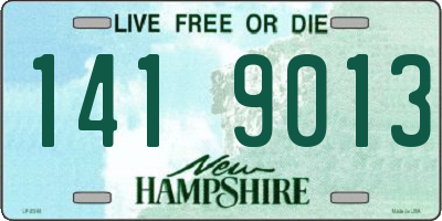 NH license plate 1419013