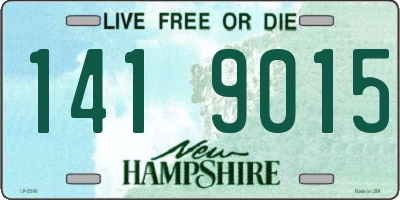 NH license plate 1419015