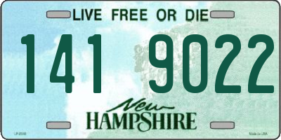 NH license plate 1419022