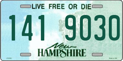 NH license plate 1419030