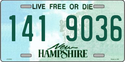 NH license plate 1419036