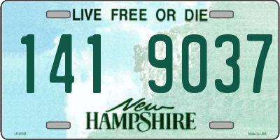 NH license plate 1419037