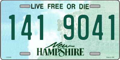 NH license plate 1419041
