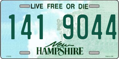 NH license plate 1419044