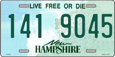 NH license plate 1419045