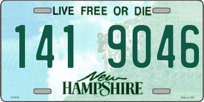 NH license plate 1419046