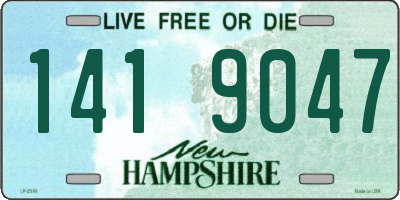 NH license plate 1419047
