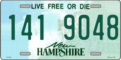 NH license plate 1419048