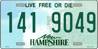 NH license plate 1419049