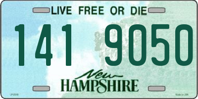 NH license plate 1419050