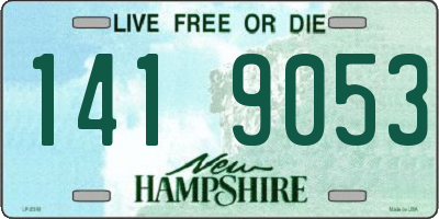 NH license plate 1419053