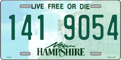 NH license plate 1419054
