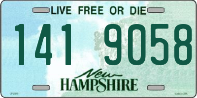 NH license plate 1419058