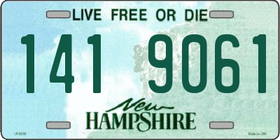 NH license plate 1419061