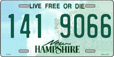 NH license plate 1419066