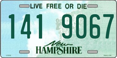 NH license plate 1419067