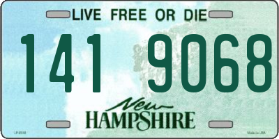 NH license plate 1419068