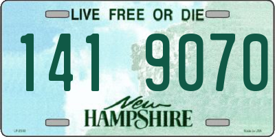 NH license plate 1419070