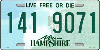 NH license plate 1419071
